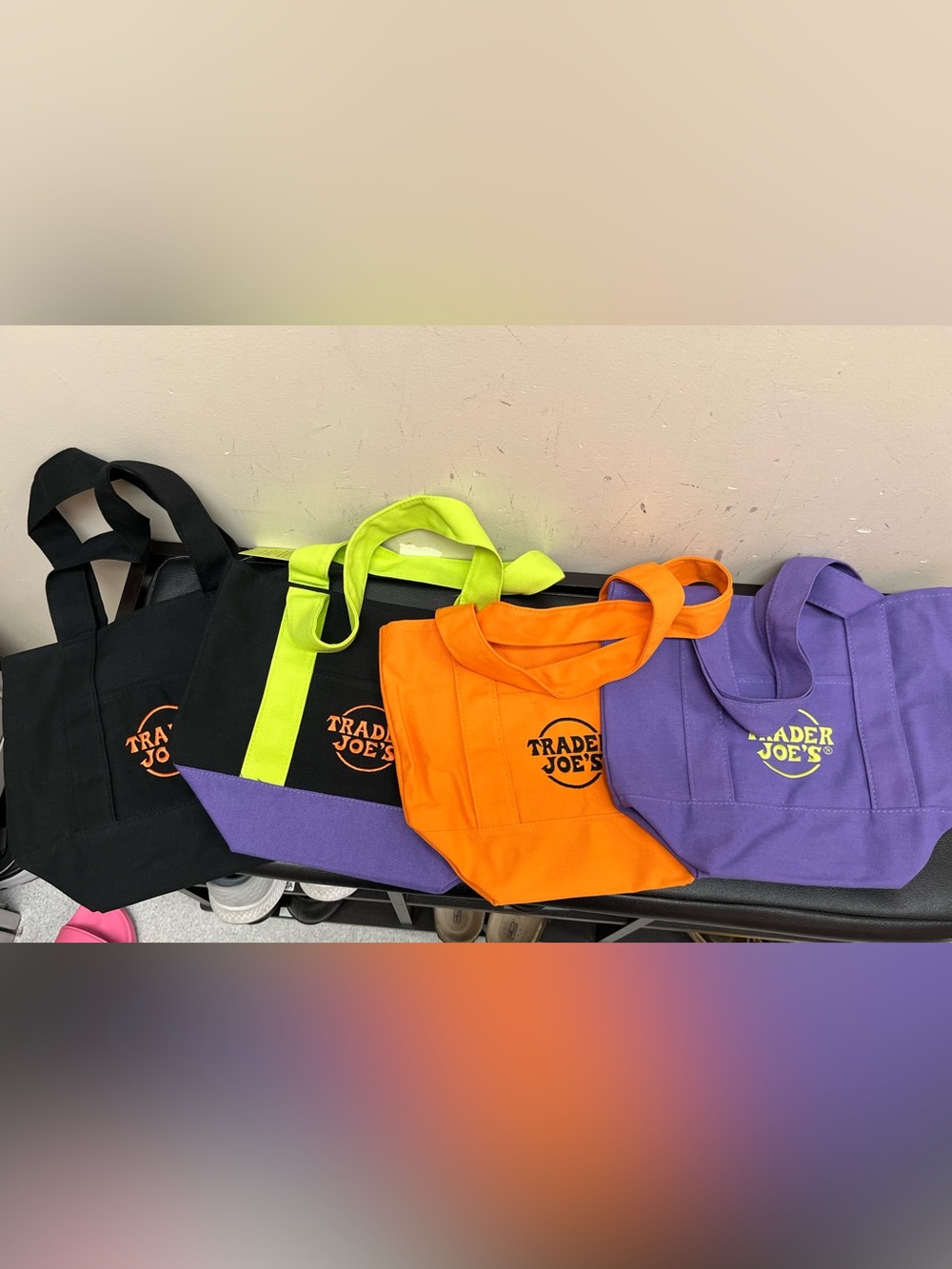 Trader Joe’s Mini Tote Bags halloween